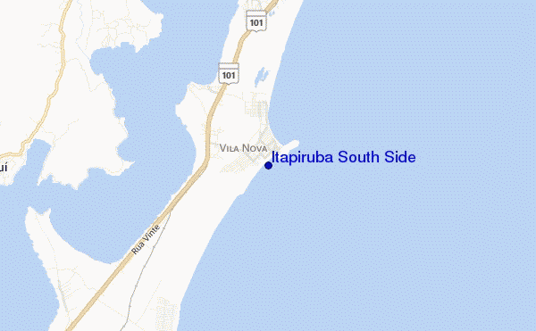 mapa de ubicación de Itapiruba South Side