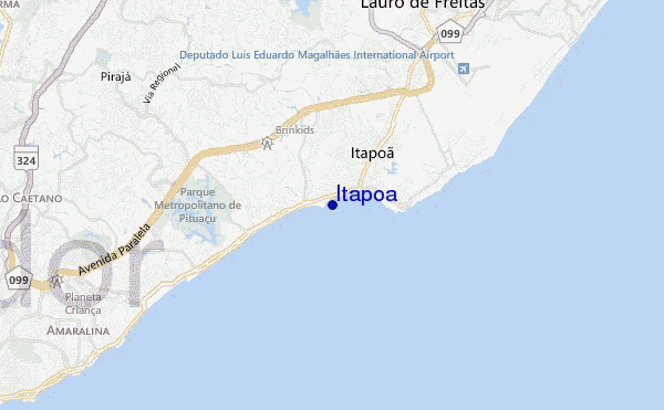 mapa de ubicación de Itapoa
