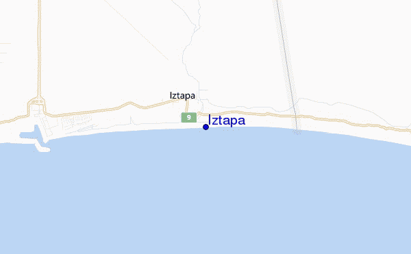 mapa de ubicación de Iztapa