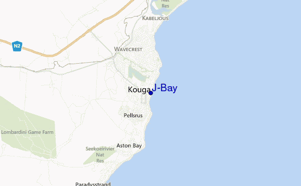 mapa de ubicación de J-Bay