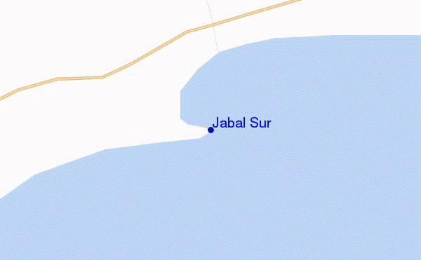 mapa de ubicación de Jabal Sur