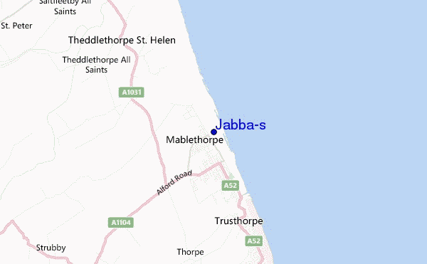 mapa de ubicación de Jabba's