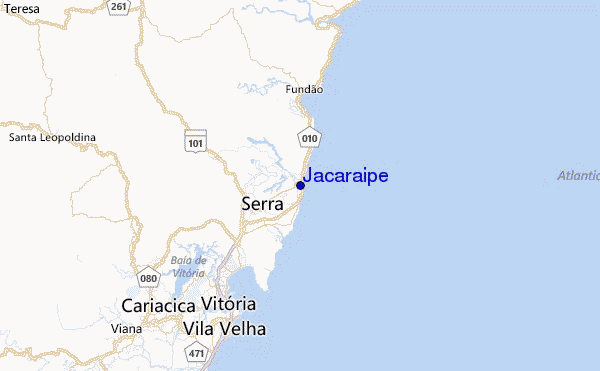 Jacaraipe Location Map