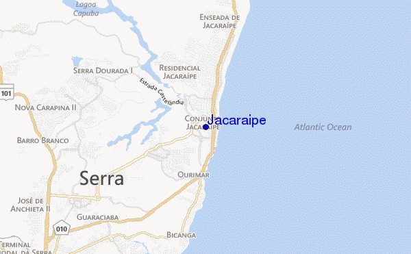 mapa de ubicación de Jacaraipe