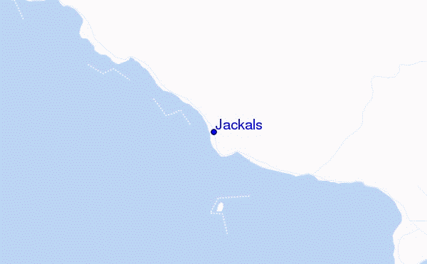 mapa de ubicación de Jackals