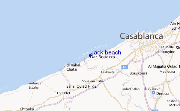 Jack beach Location Map