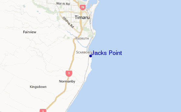mapa de ubicación de Jacks Point