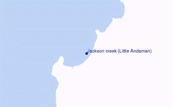 mapa de ubicación de Jackson creek (Little Andaman)