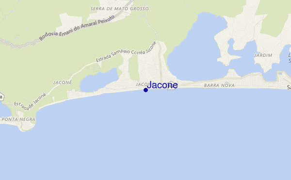 mapa de ubicación de Jaconé