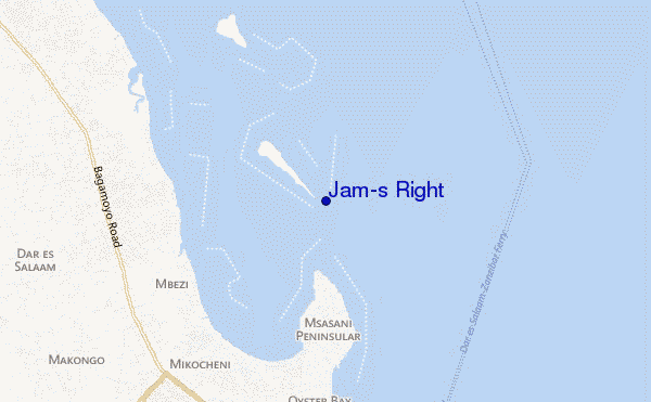 mapa de ubicación de Jam's Right