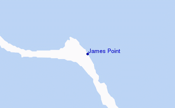 mapa de ubicación de James Point