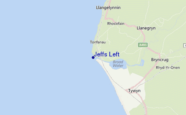 mapa de ubicación de Jeffs Left