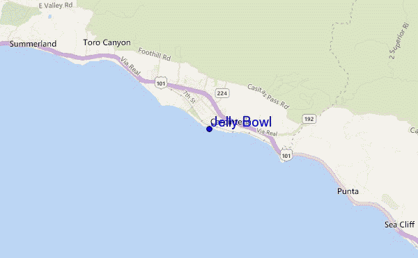 mapa de ubicación de Jelly Bowl