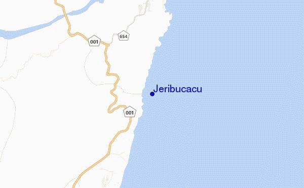 mapa de ubicación de Jeribucacu