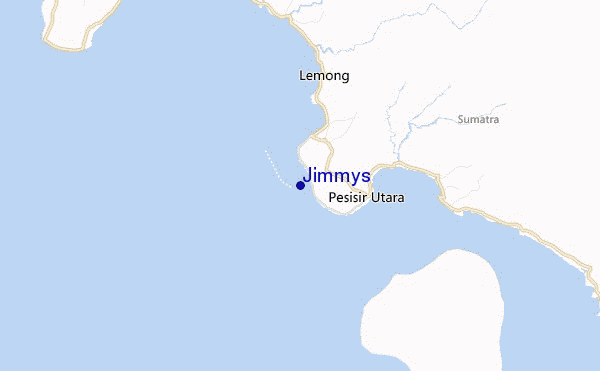 mapa de ubicación de Jimmys