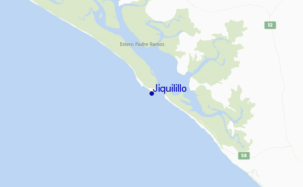 mapa de ubicación de Jiquilillo