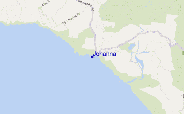 mapa de ubicación de Johanna