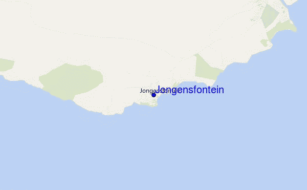 mapa de ubicación de Jongensfontein
