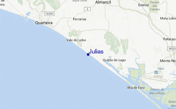 mapa de ubicación de Julias