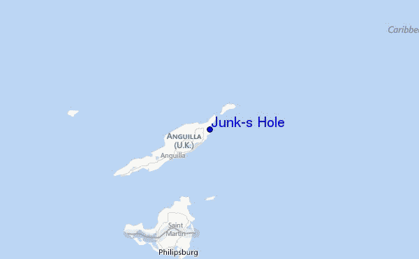 Junk's Hole Location Map