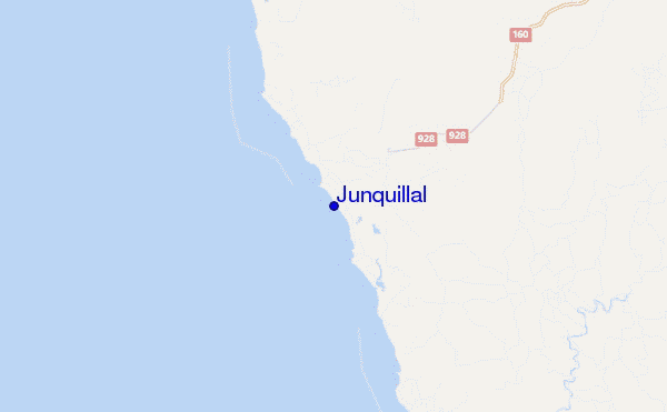 mapa de ubicación de Junquillal