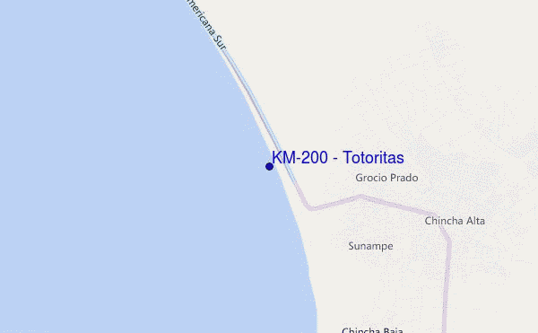 mapa de ubicación de KM-200 - Totoritas