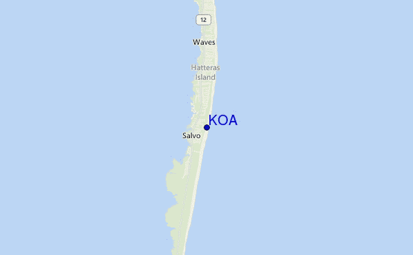 mapa de ubicación de K.O.A