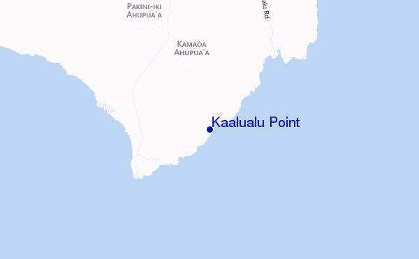 mapa de ubicación de Kaalualu Point