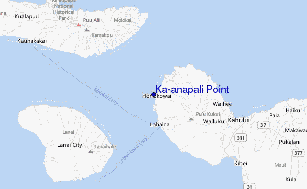 Ka'anapali Point Location Map