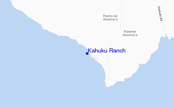 mapa de ubicación de Kahuku Ranch