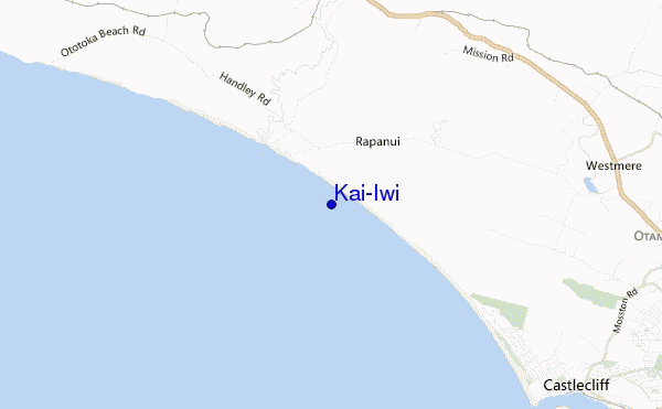 mapa de ubicación de Kai-Iwi