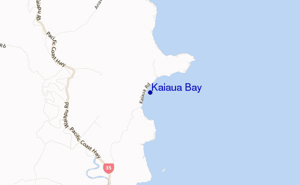 mapa de ubicación de Kaiaua Bay