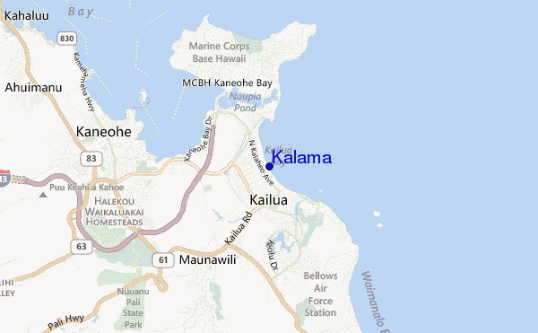 mapa de ubicación de Kalama