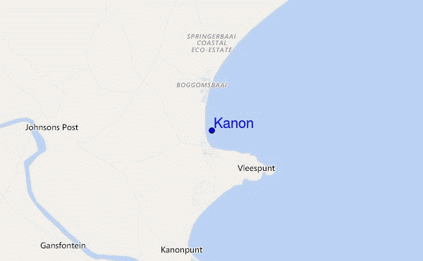 mapa de ubicación de Kanon