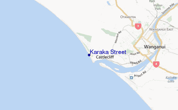 mapa de ubicación de Karaka Street