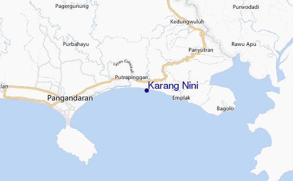 mapa de ubicación de Karang Nini
