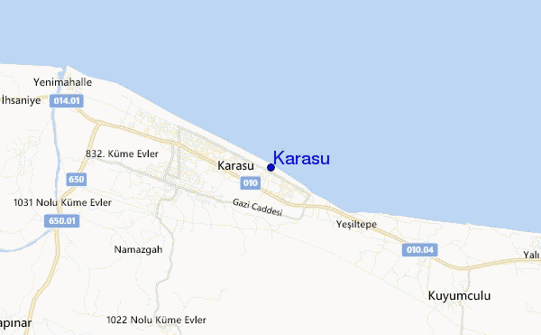 mapa de ubicación de Karasu