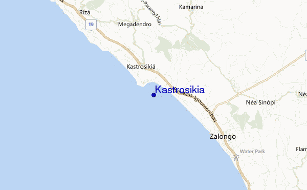 mapa de ubicación de Kastrosikia