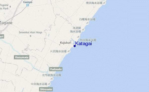 mapa de ubicación de Katagai