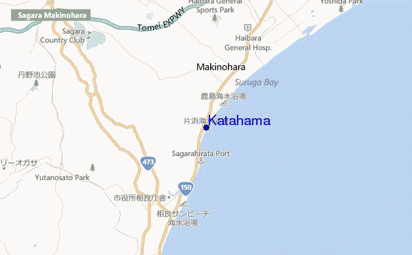 mapa de ubicación de Katahama