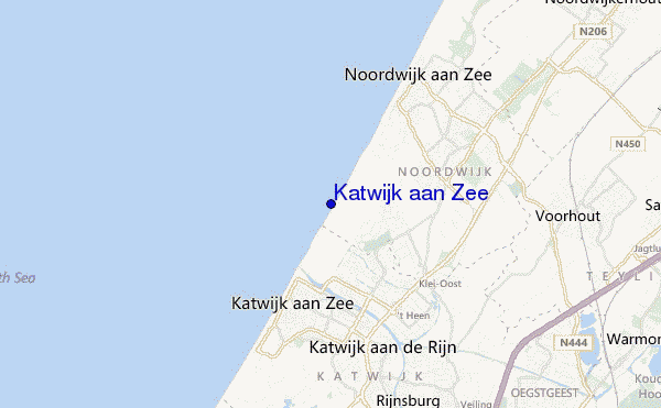 mapa de ubicación de Katwijk aan Zee