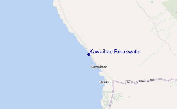 mapa de ubicación de Kawaihae Breakwater