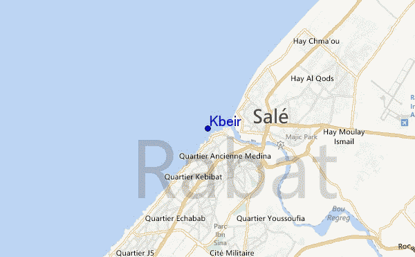 mapa de ubicación de Kbeir
