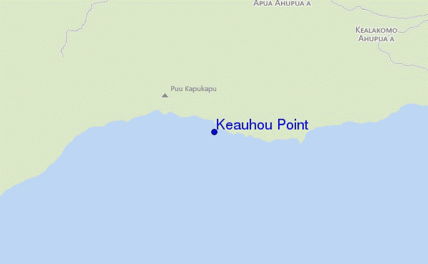 mapa de ubicación de Keauhou Point