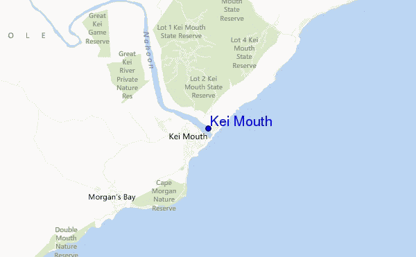 mapa de ubicación de Kei Mouth