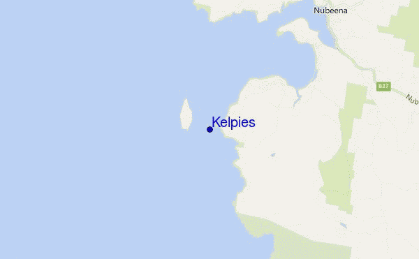 mapa de ubicación de Kelpies