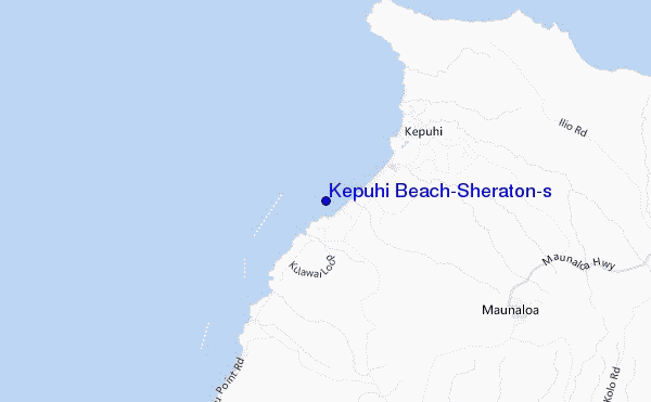 mapa de ubicación de Kepuhi Beach/Sheraton's