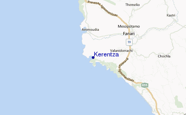 mapa de ubicación de Kerentza