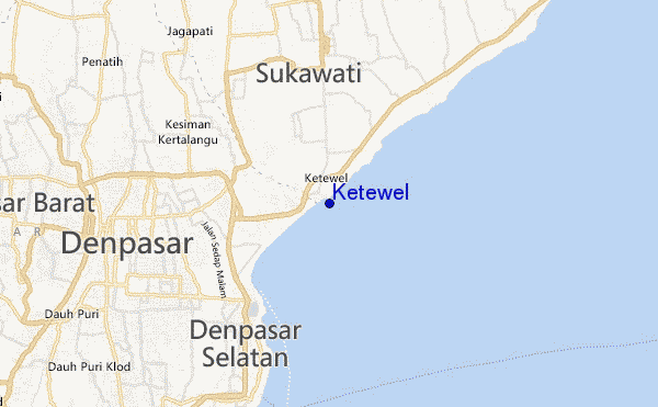 mapa de ubicación de Ketewel