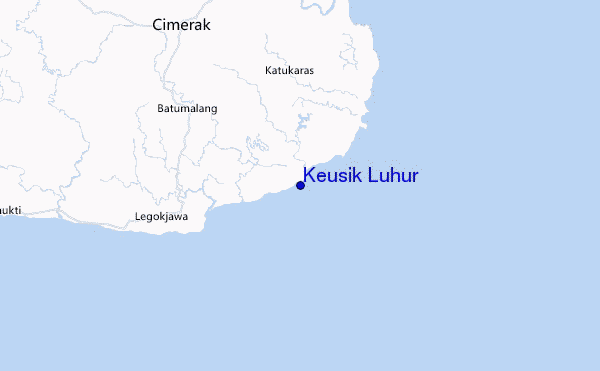 mapa de ubicación de Keusik Luhur